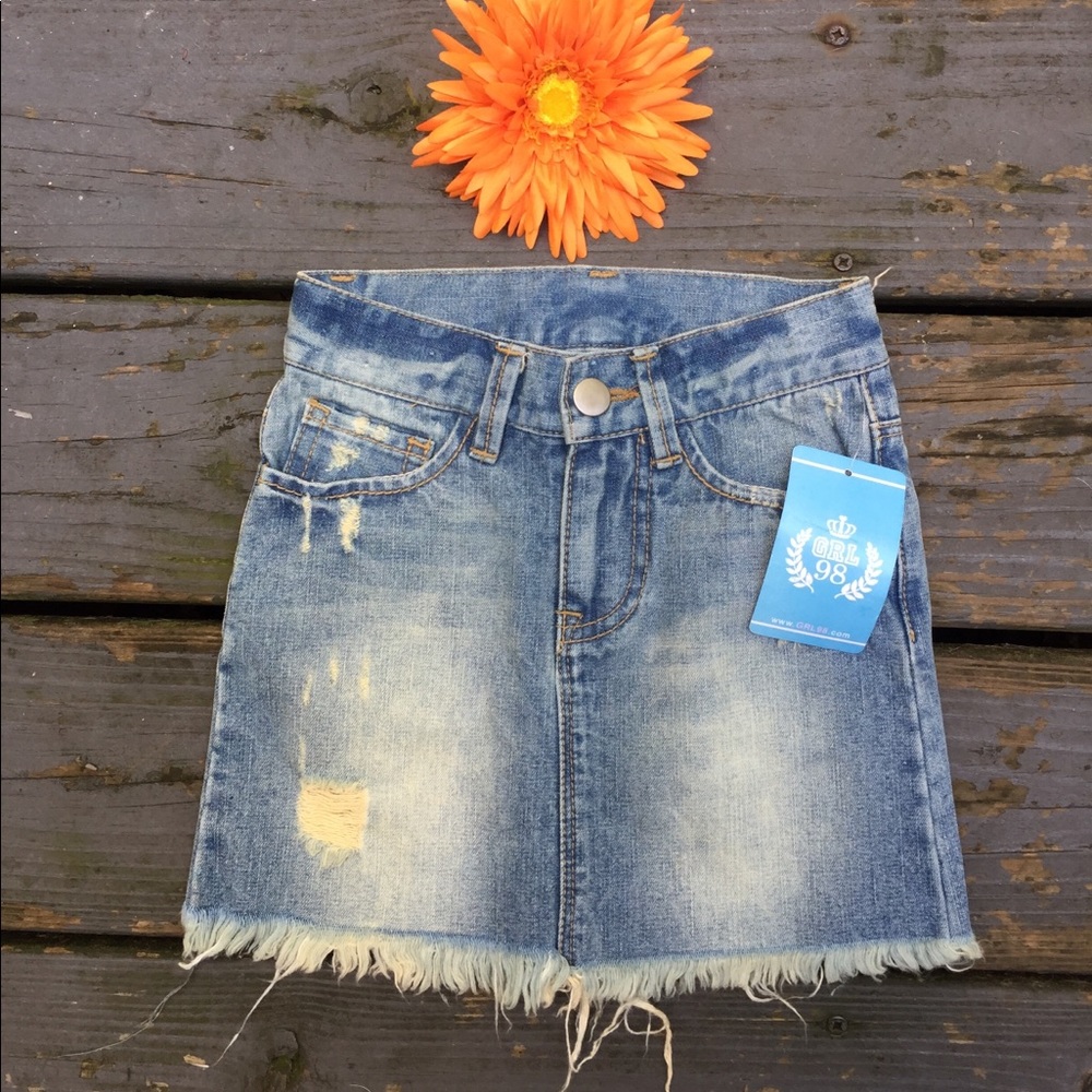 Adorable Girls Denim Skirt